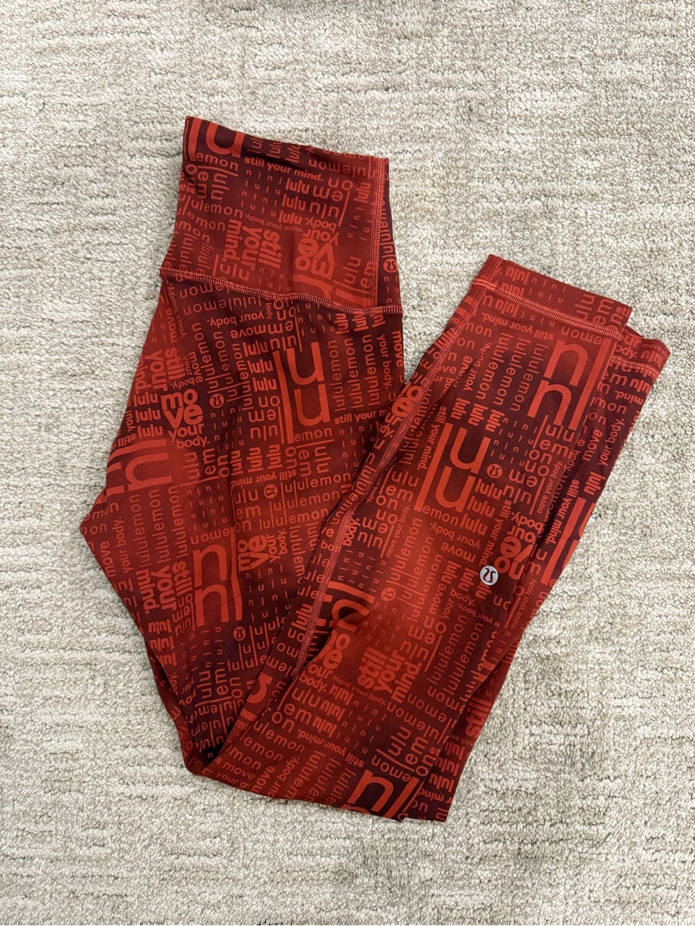 lululemon athletica Align Burnt Red Leggings 25” size 4